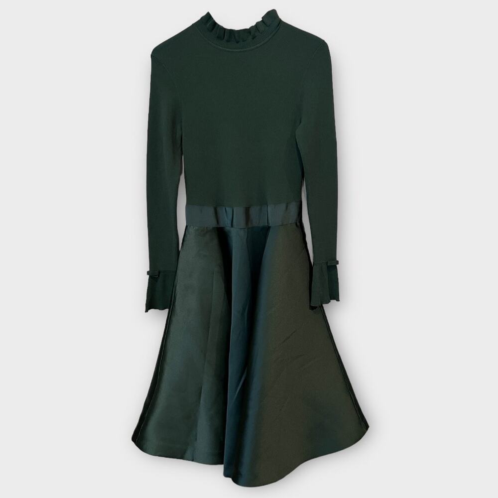 NEW Ted Baker London Long Sleeve Fit & Flare Dress Size 1